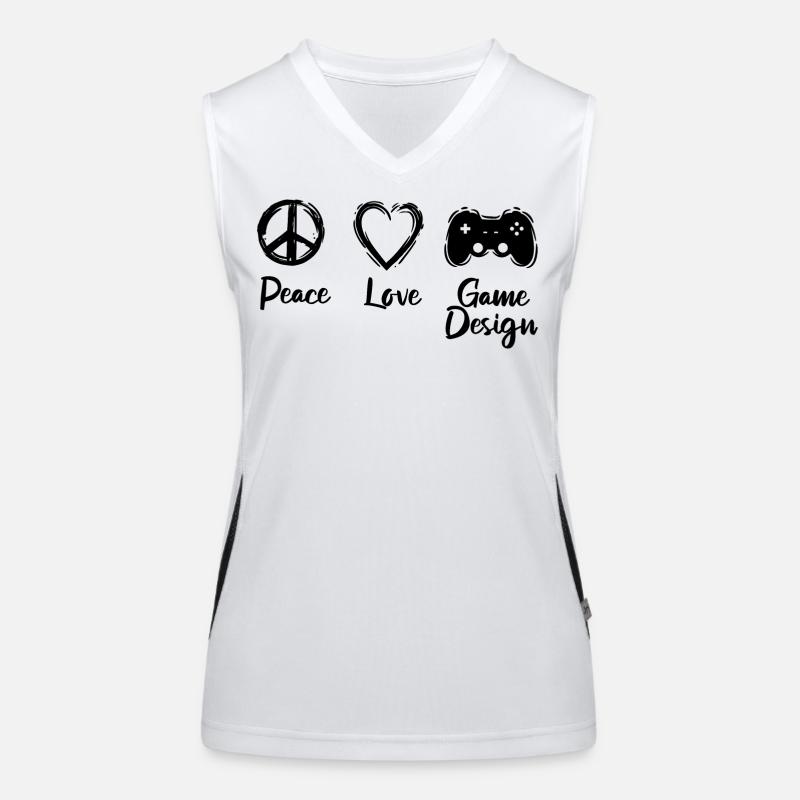 I love game development Women's Functional Contrast Tank Top