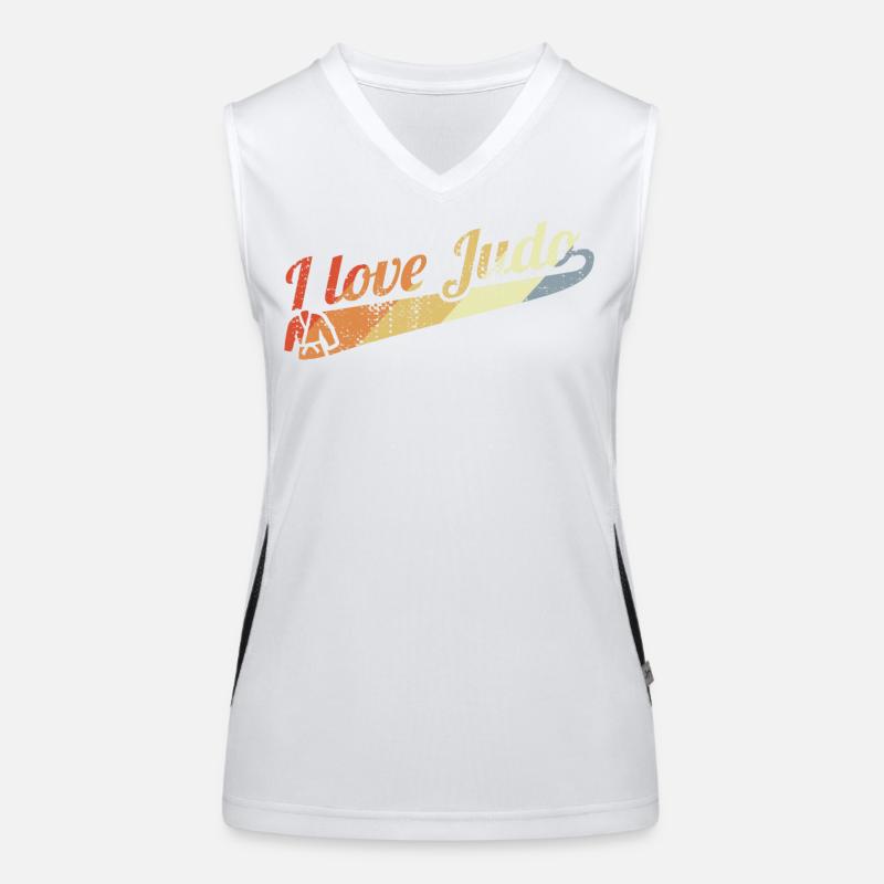 Judo Kämpfer Funktionelles Kontrast-Tank Top für Frauen