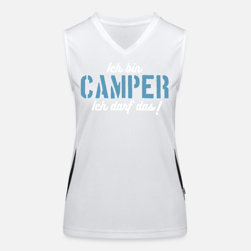 Ich bin Camper, ich darf das! Funktionelles Kontrast-Tank Top für Frauen