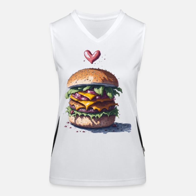 Burger Débardeur respirant contrasté Femme