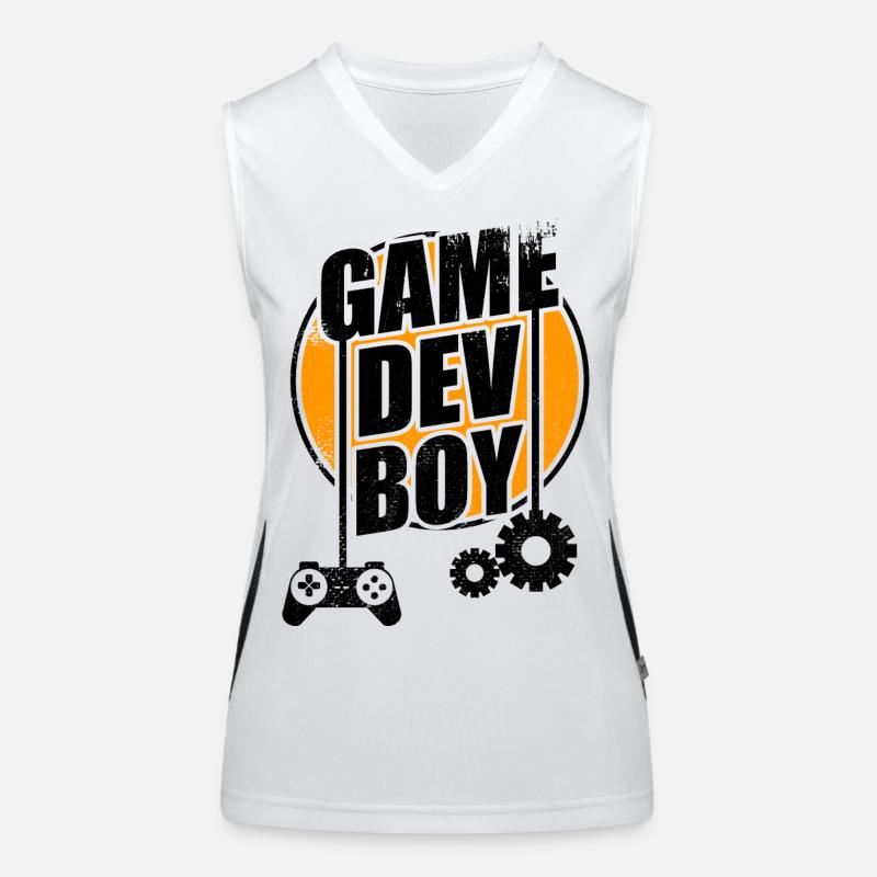 Game Dev Junge Funktionelles Kontrast-Tank Top für Frauen