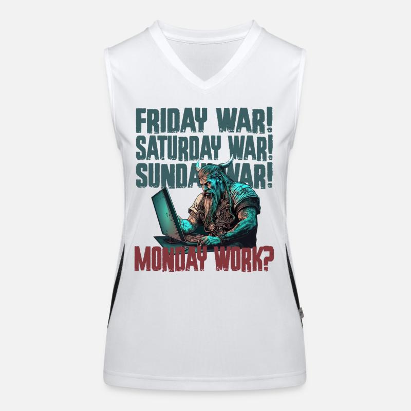 Monday work Programier-Wikinger Funktionelles Kontrast-Tank Top für Frauen