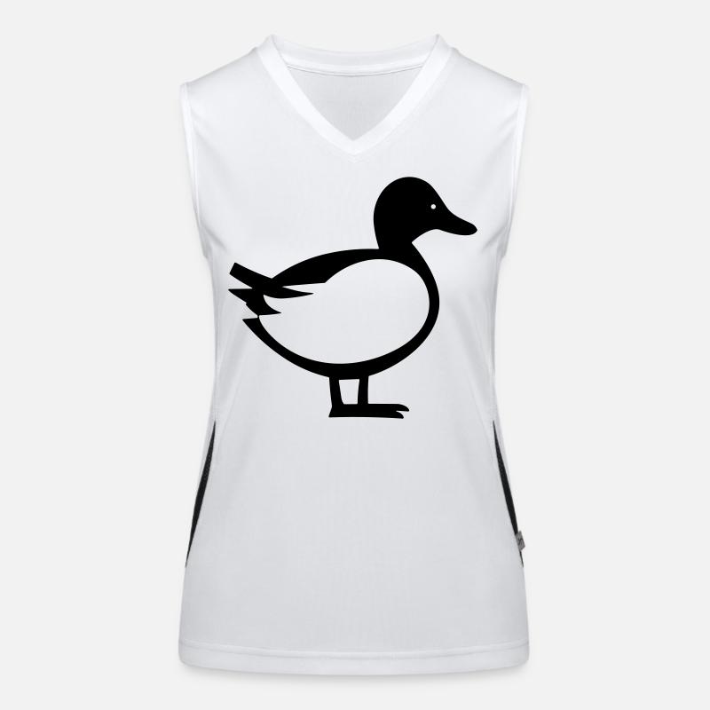 Ente Funktionelles Kontrast-Tank Top für Frauen