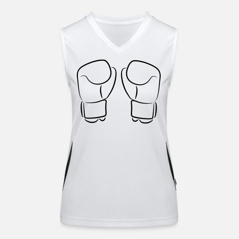 Gants de kickboxing Débardeur respirant contrasté Femme