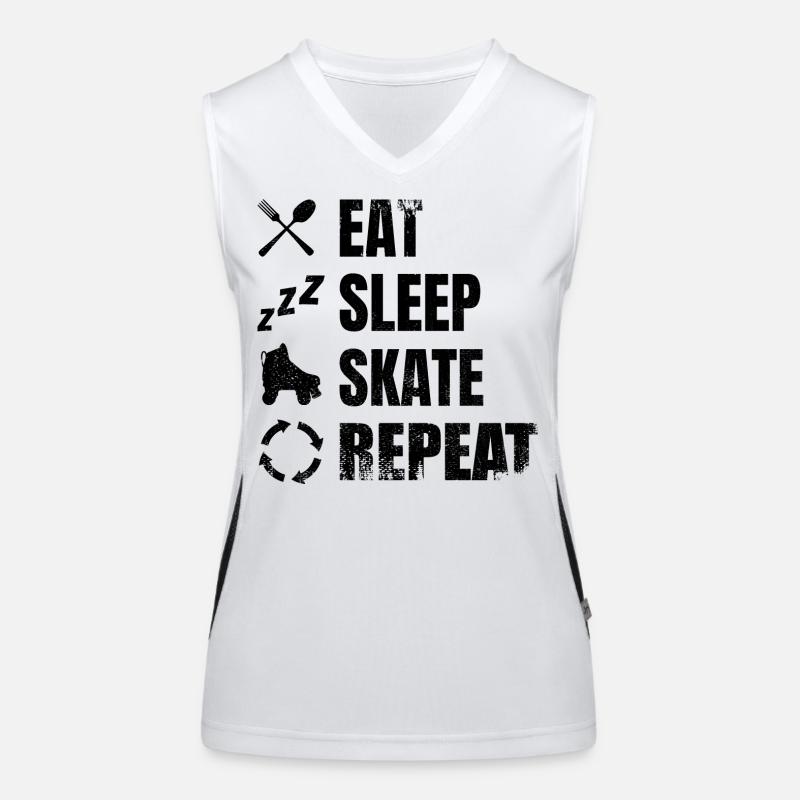 Roller skating routine Women's Functional Contrast Tank Top