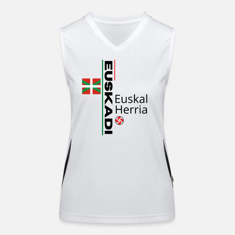 Basque-Luxe Design Ethnically Inspired Women's Functional Contrast Tank Top