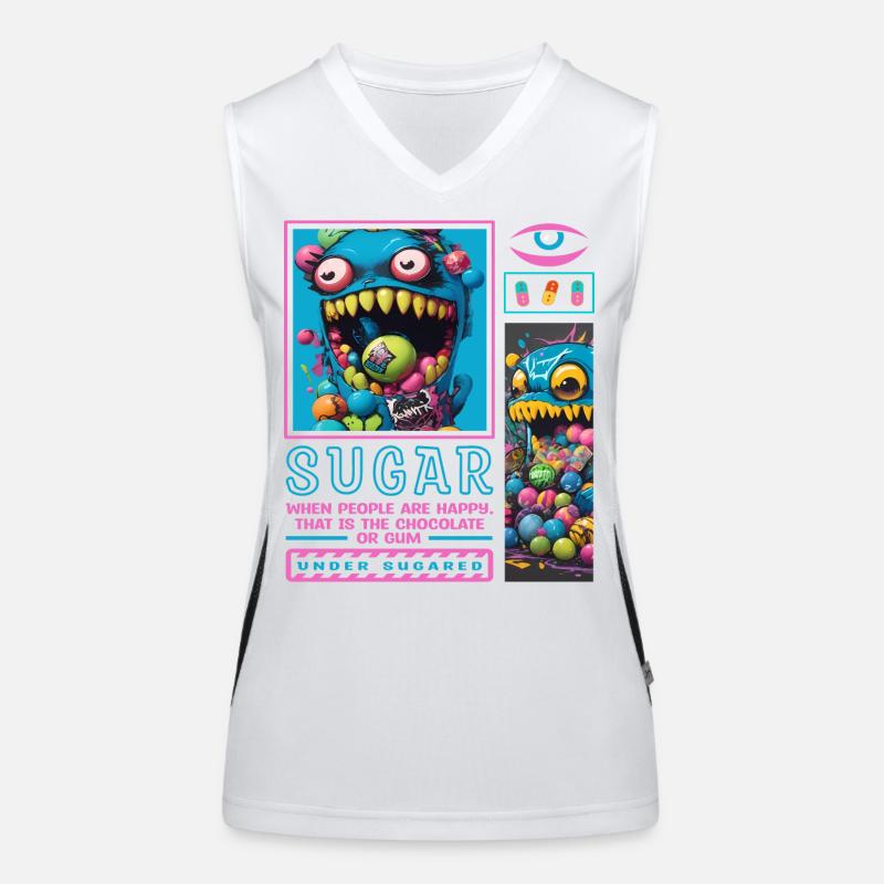 Süßigkeiten Monster Funktionelles Kontrast-Tank Top für Frauen