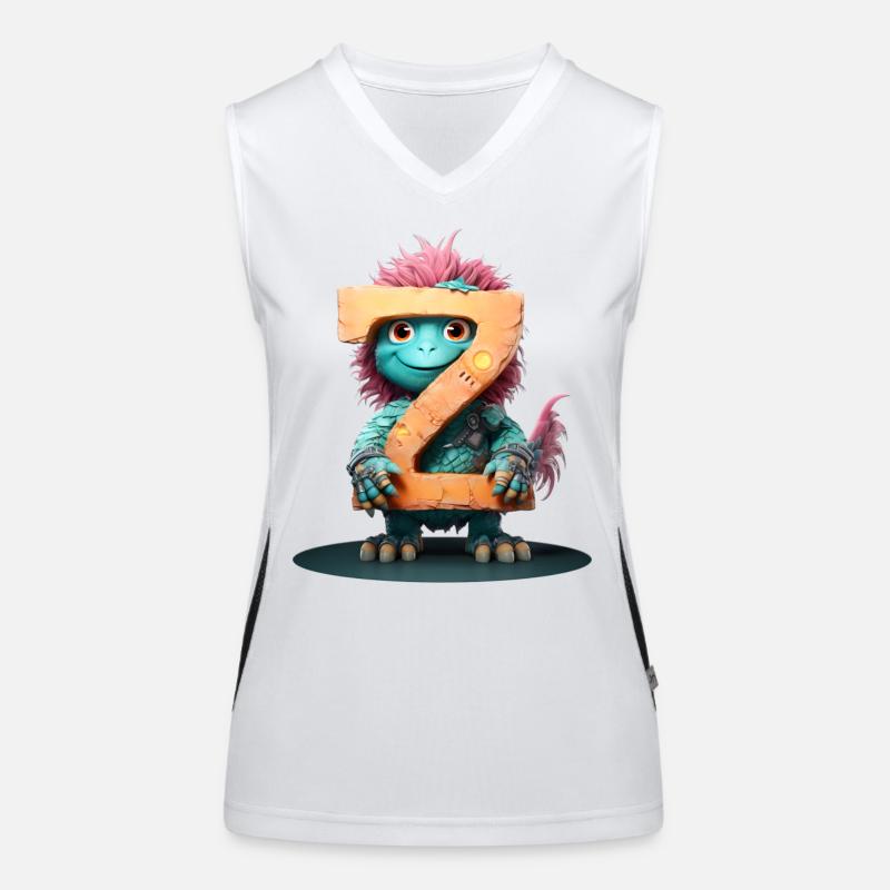 Exotisches Huhn mit Buchstabe Z Funktionelles Kontrast-Tank Top für Frauen