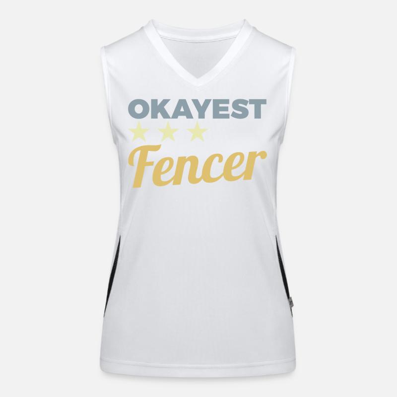 Durchschnittlicher Fechter Funktionelles Kontrast-Tank Top für Frauen