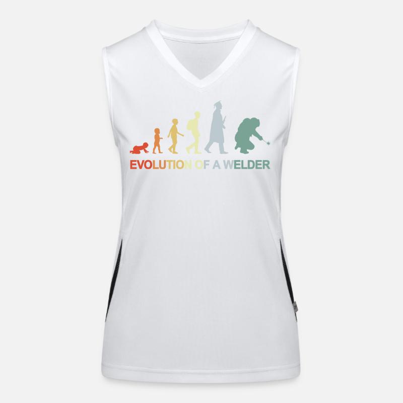 Vintage Welding Evolution Women's Functional Contrast Tank Top