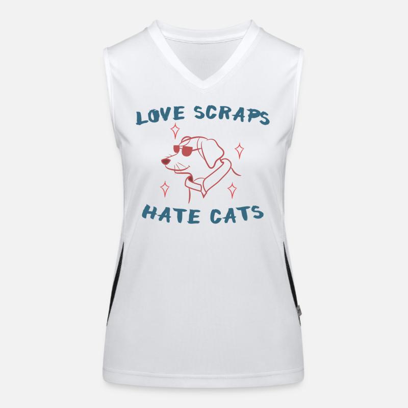 Pets Cool Saying Dog Statement Cat Women's Functional Contrast Tank Top