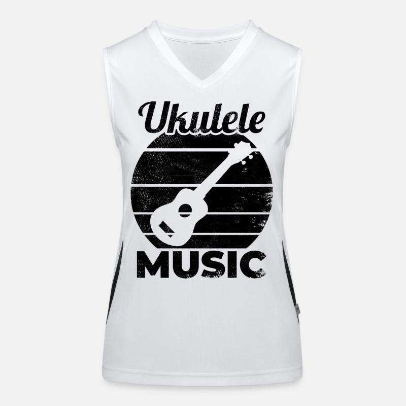 Ukulele Music Women's Functional Contrast Tank Top