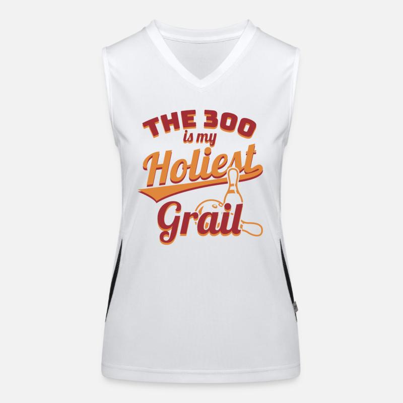 Lustiger Bowler Spruch Funktionelles Kontrast-Tank Top für Frauen