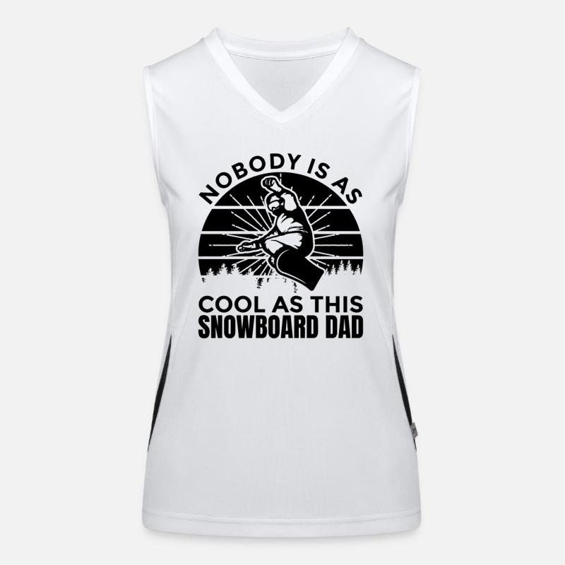Snowboard Daddy Débardeur respirant contrasté Femme