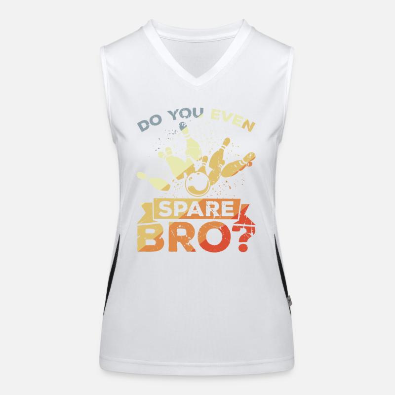 Bowler Spruch Funktionelles Kontrast-Tank Top für Frauen