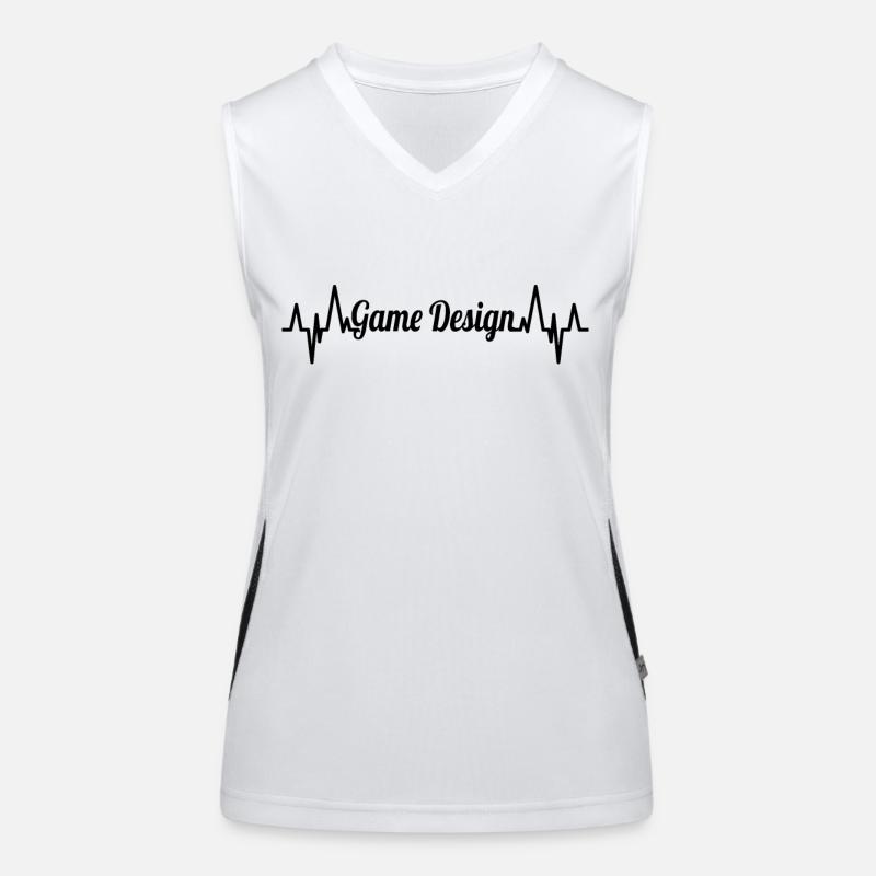 Conception de jeux ECG Débardeur respirant contrasté Femme