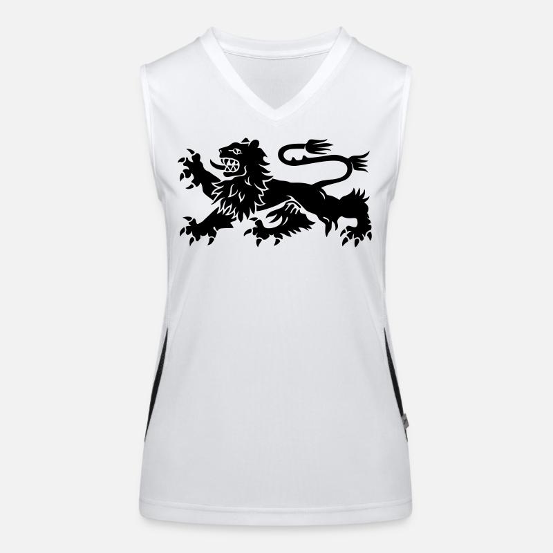löwe Funktionelles Kontrast-Tank Top für Frauen