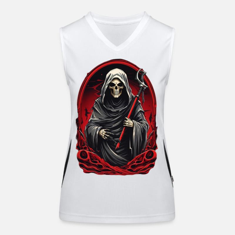 Sensenmann Funktionelles Kontrast-Tank Top für Frauen