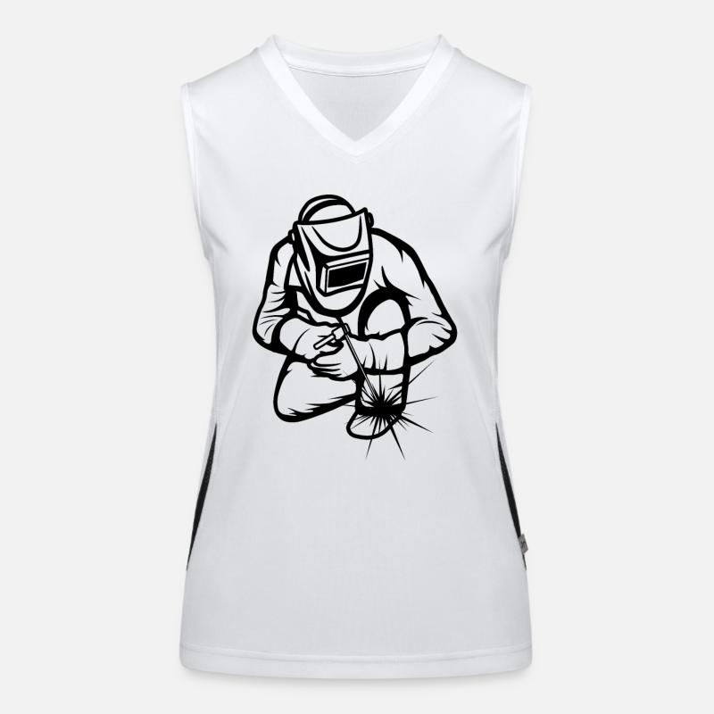 Lustiger Schweißer Funktionelles Kontrast-Tank Top für Frauen
