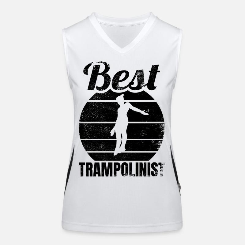 Meilleur cavalier de trampoline Débardeur respirant contrasté Femme
