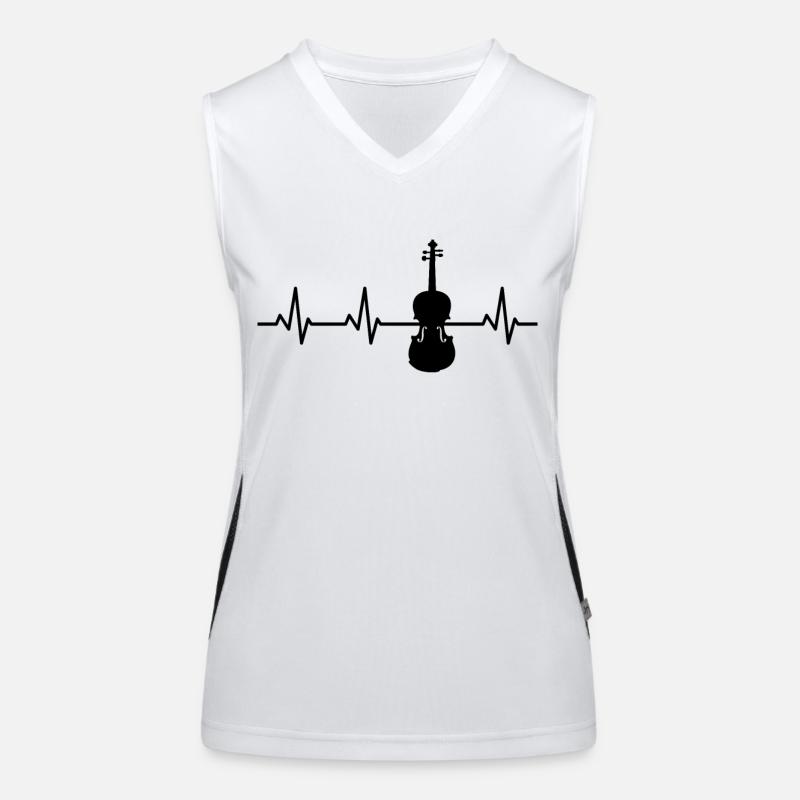 Violin Pulse Women's Functional Contrast Tank Top