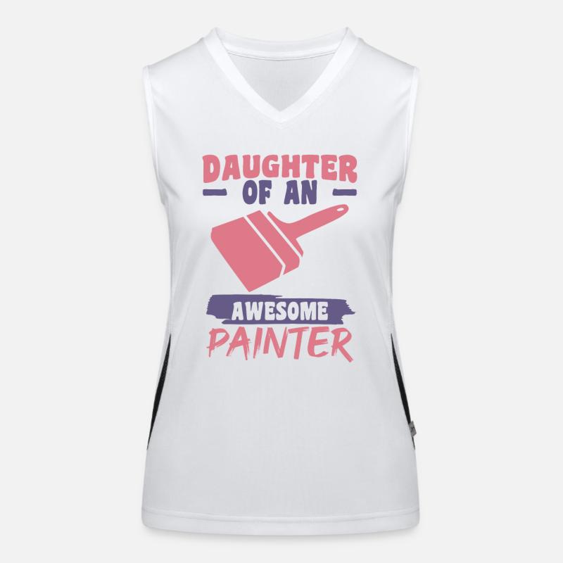 Maler Tochter Funktionelles Kontrast-Tank Top für Frauen