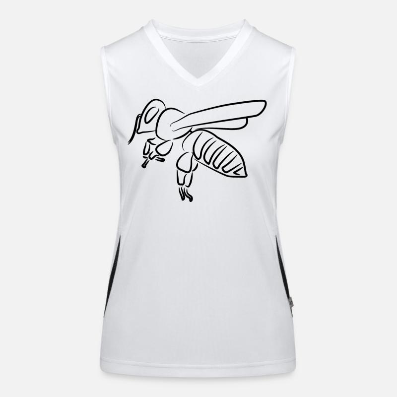 Honigbiene Funktionelles Kontrast-Tank Top für Frauen