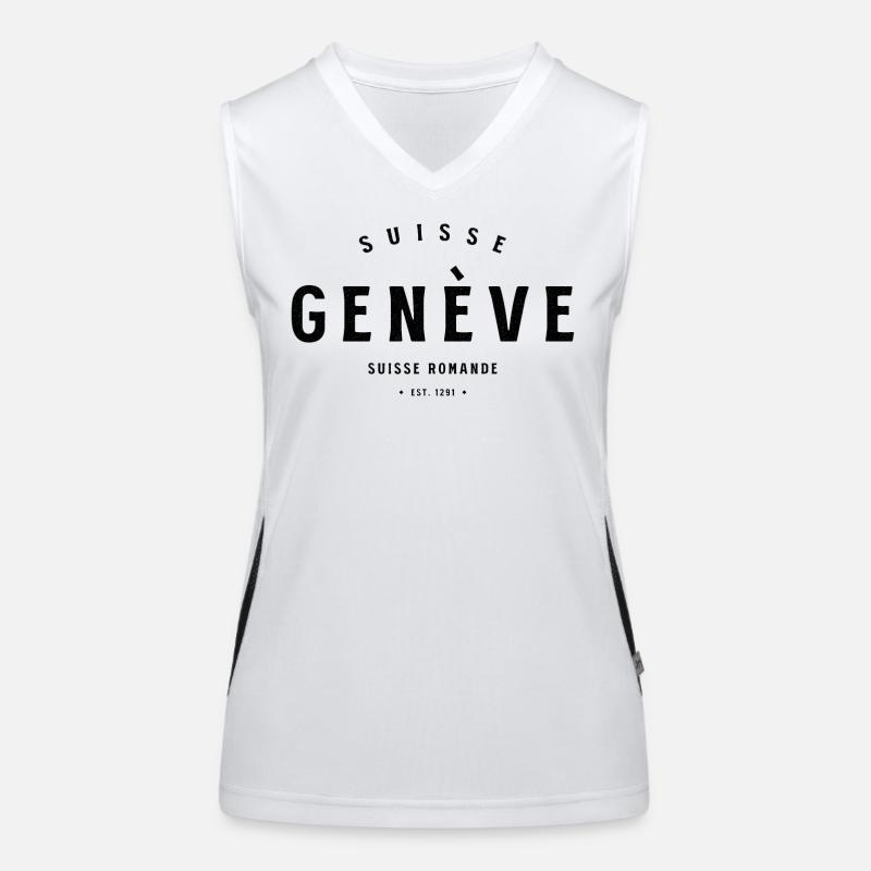 Genève Suisse Romande – Vintage Switzerland Design Women's Functional Contrast Tank Top