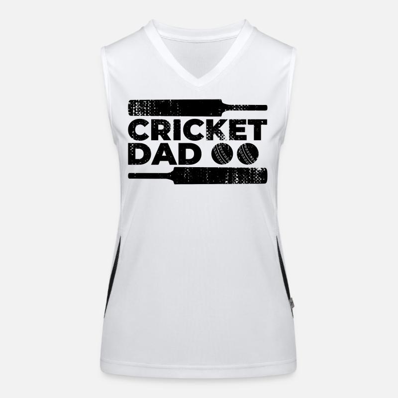 Papa de cricket Débardeur respirant contrasté Femme