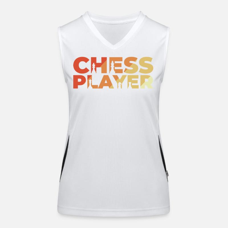 Vintage Chess Player Women's Functional Contrast Tank Top