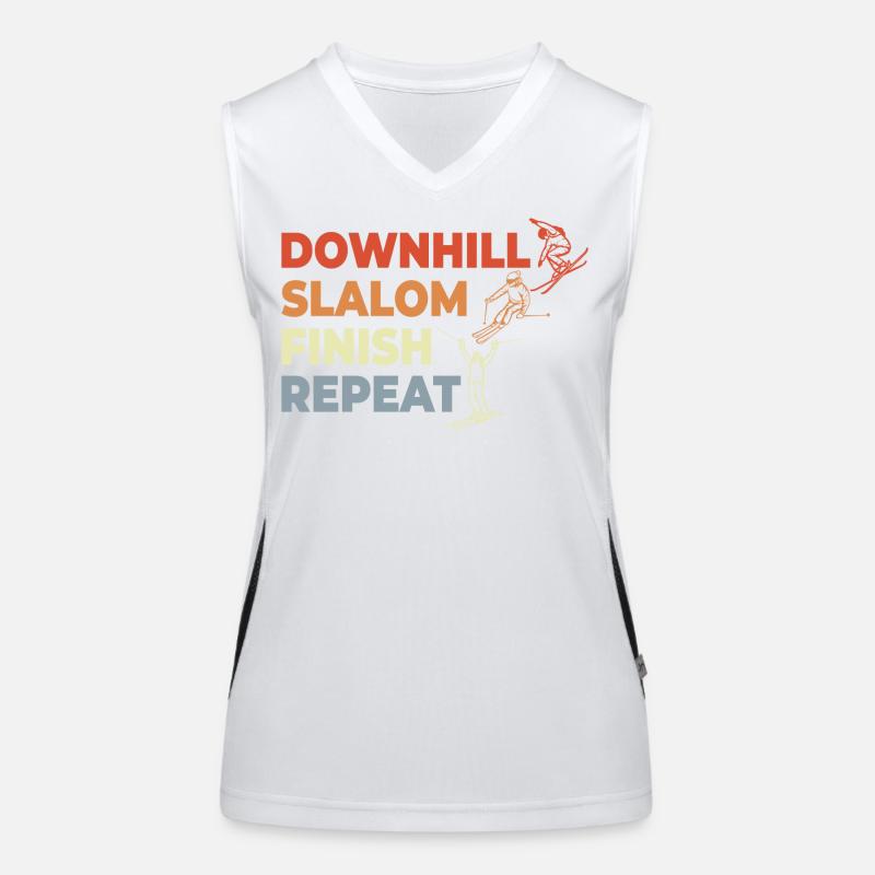 Skiing Women's Functional Contrast Tank Top
