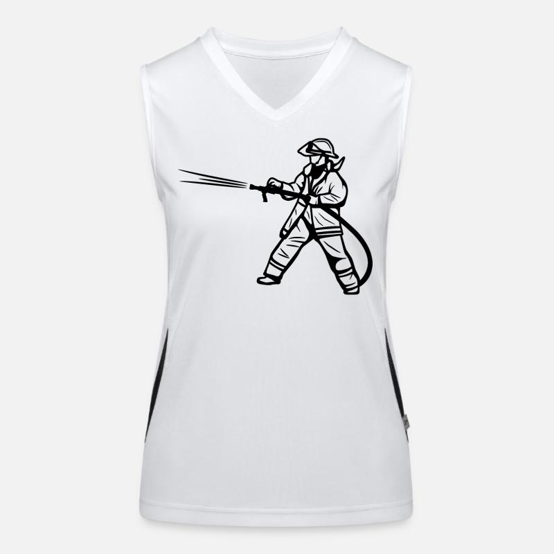 Fireman Women's Functional Contrast Tank Top