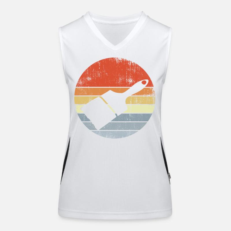 Painter, Varnisher, Brush Women's Functional Contrast Tank Top