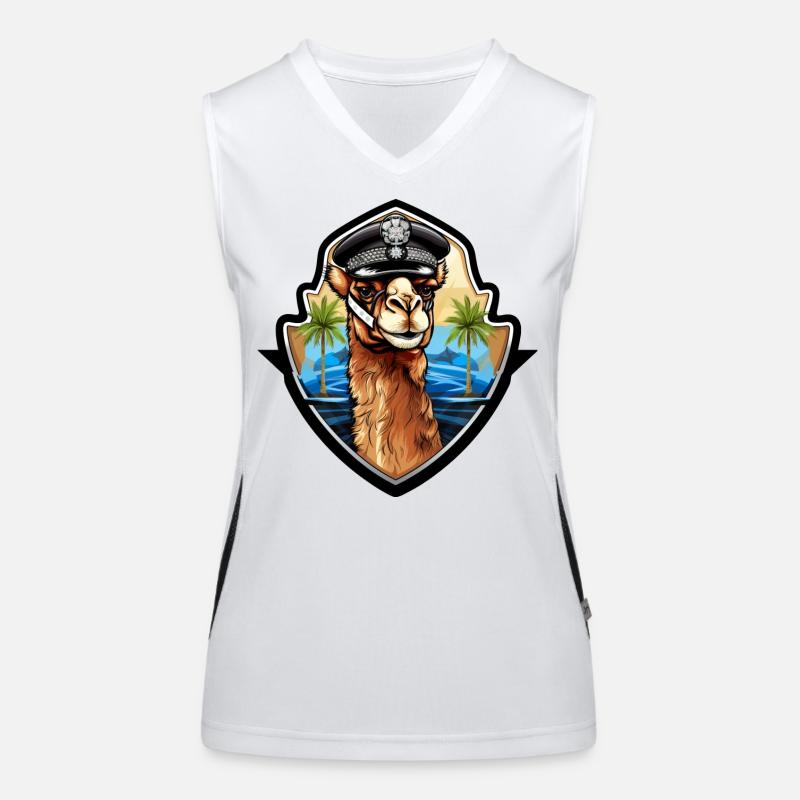 Kamel Polizei Funktionelles Kontrast-Tank Top für Frauen