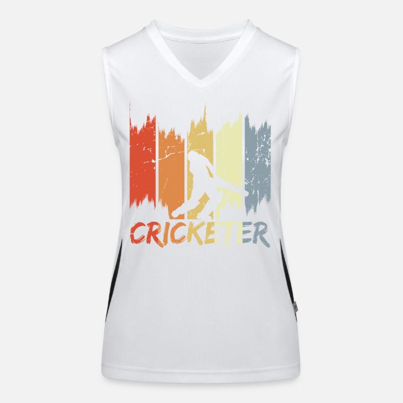 Retro Cricketer Women's Functional Contrast Tank Top