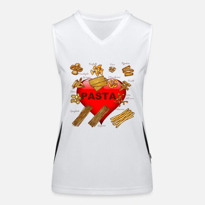 I love Pasta Women's Functional Contrast Tank Top