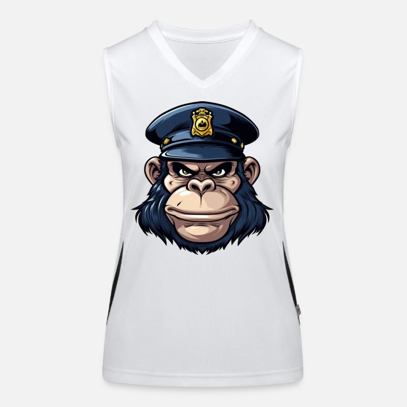 Monkey Policeman Women's Functional Contrast Tank Top