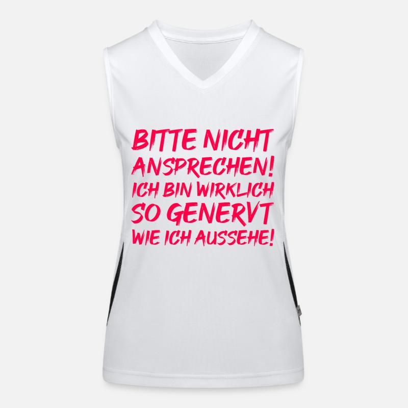 Genervt sein Funktionelles Kontrast-Tank Top für Frauen