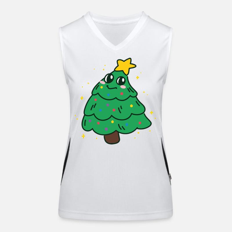 christmas tree Débardeur respirant contrasté Femme