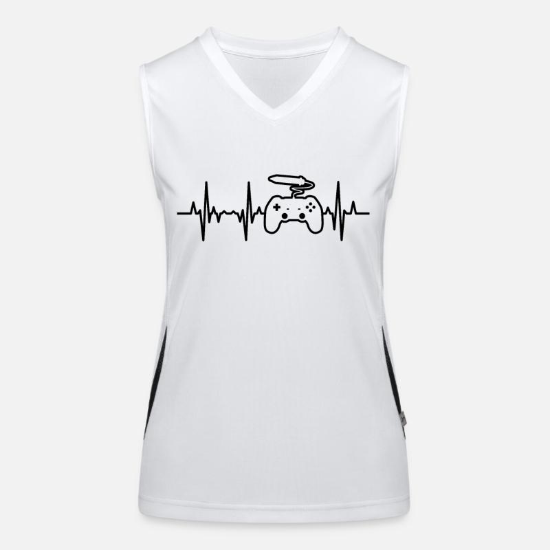 Spielentwickler EKG Funktionelles Kontrast-Tank Top für Frauen