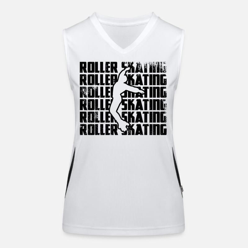Roller skating Women's Functional Contrast Tank Top