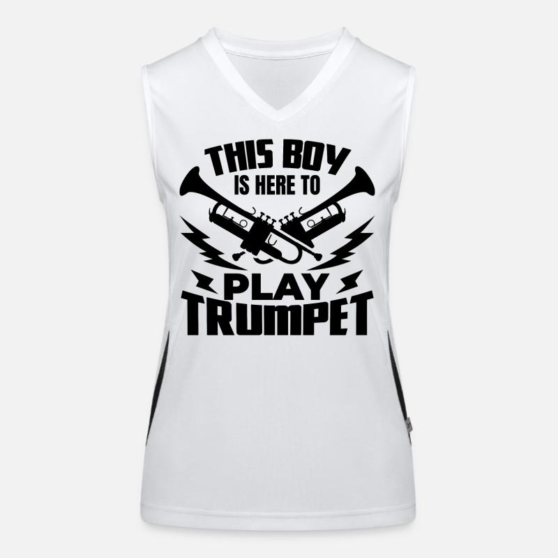 Trompeterjunge Funktionelles Kontrast-Tank Top für Frauen