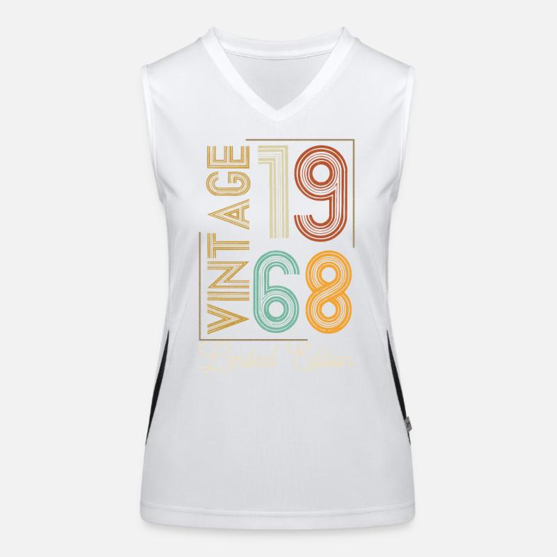 Vintage 1968 Limitierte Auflage zur Perfektion gereift Funktionelles Kontrast-Tank Top für Frauen