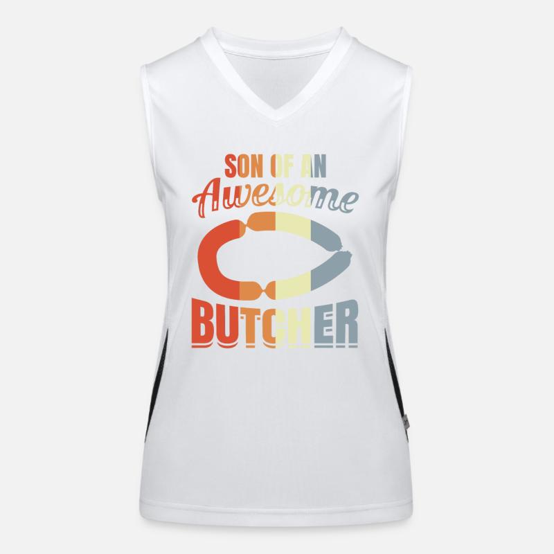 Fils de boucher Débardeur respirant contrasté Femme