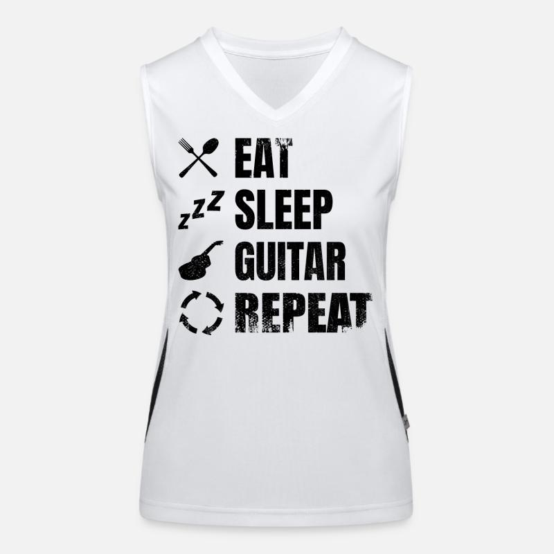 Routine quotidienne du guitariste Débardeur respirant contrasté Femme
