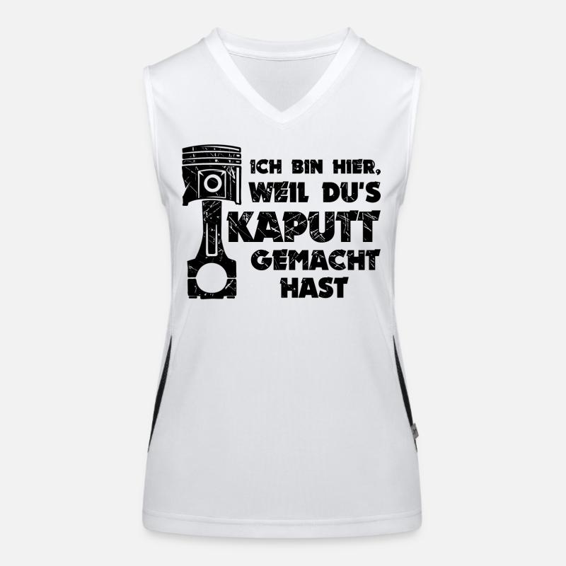 Workaholic Statement Job Arbeiter Mechaniker Funktionelles Kontrast-Tank Top für Frauen