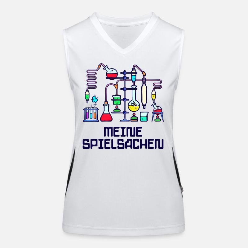 Beruf Wissenschafter Statement Workaholic Karriere Funktionelles Kontrast-Tank Top für Frauen