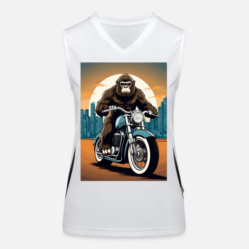 Motard gorille Débardeur respirant contrasté Femme