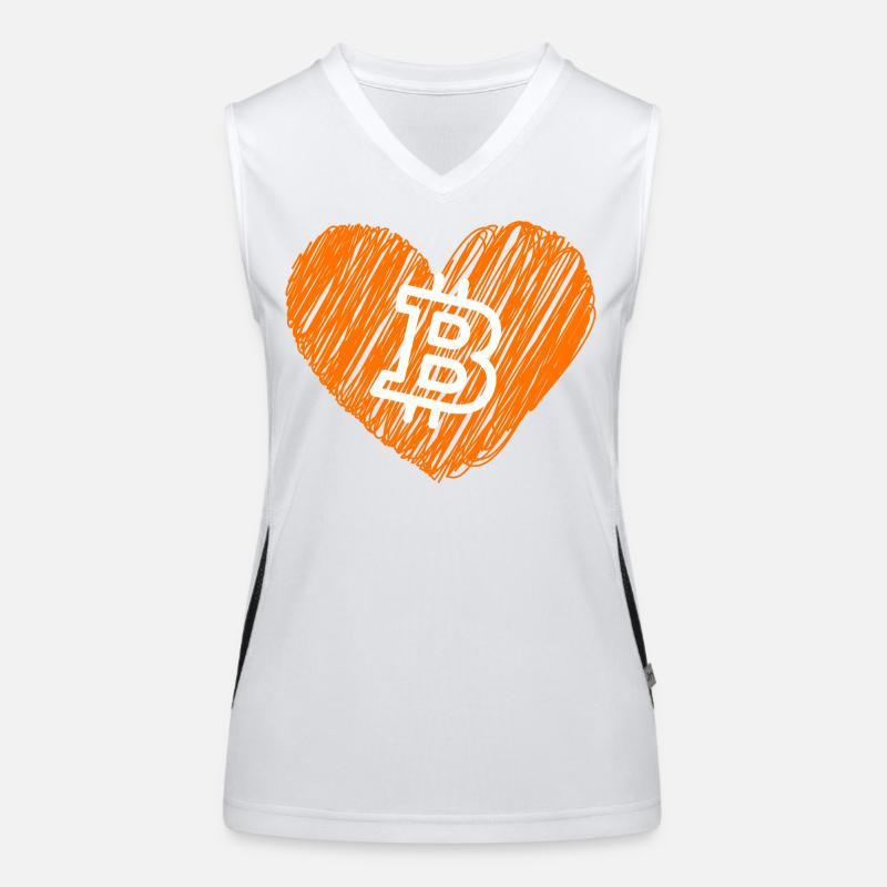 Bitcoin Crypto Cryptocurrency Splash Women's Functional Contrast Tank Top