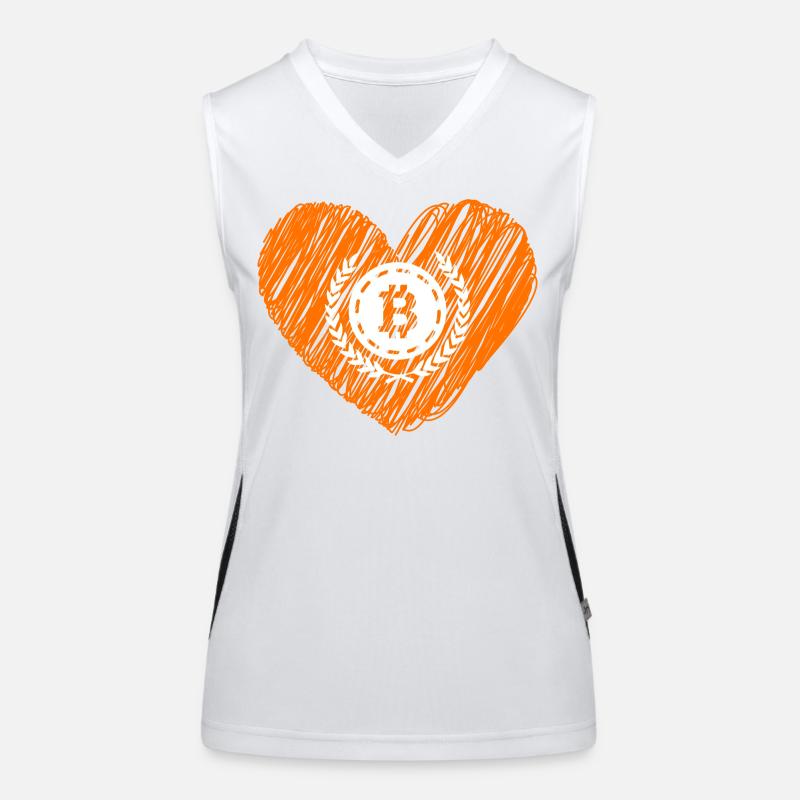 Bitcoin Crypto Cryptocurrency Splash Women's Functional Contrast Tank Top